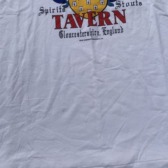 Vintage Tavern T-shirt Gloucesterchire England 1991 Perkins Spirits Stouts - Picture 6 of 7